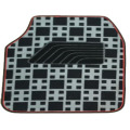 Car Carpet Flat Foot Pad Check Pattern
